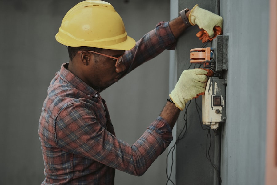 Engineer at work on site