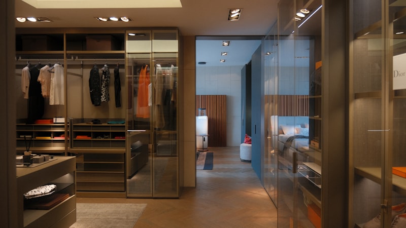 A finished fitted wardrobe